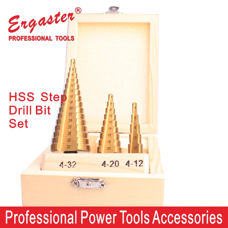 HSS Titanium Coted Cone Metal Step Drill Bits Set