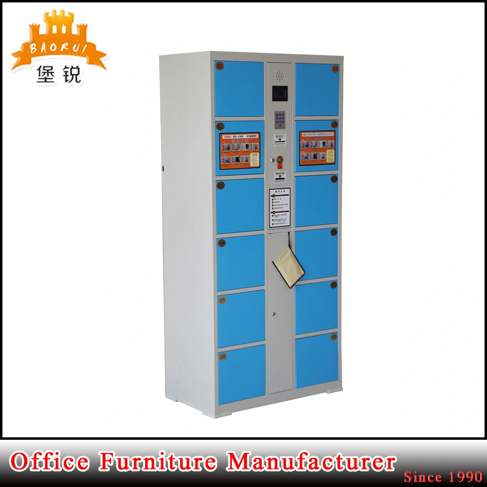 12 Door Electronic Smart Storage Locker for Supermarket School and Bank