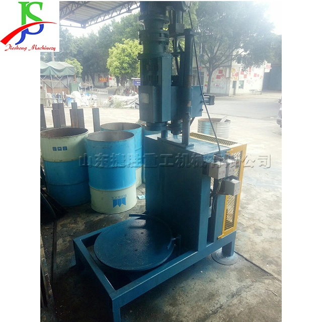 Jiesheng Type 160 Vertical Semi Automatic Barrel Opener Waste Old Oil Drum Break Down Machine