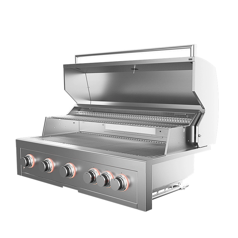 Outdoor Kitchen Built-in BBQ Gas Grill with Infrared Back Burner