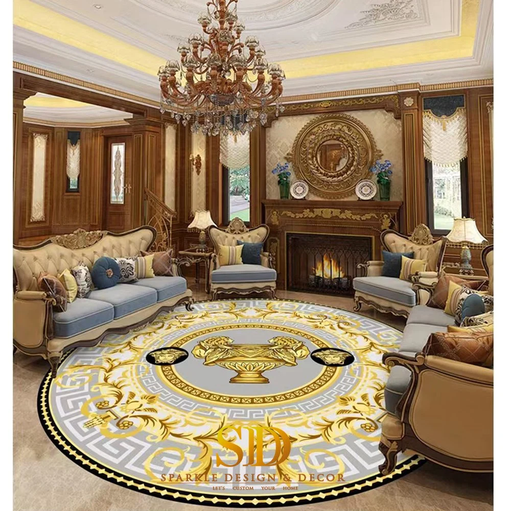 Factory Price Customized High-Class Hand Tufted Wool Rugs V Ersace Home Carpets for Sale