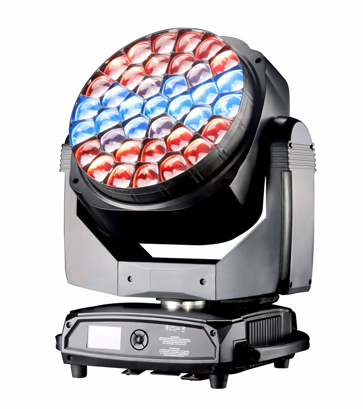 مصابيح DJ احترافية، مقاس 37*15 واط، تقنية Bee Eye Sharpy Wash، تقنية التكبير/التصغير LED مصباح LED لإضاءة المصباح الأمامي المتحرك لمصباح المرحلة