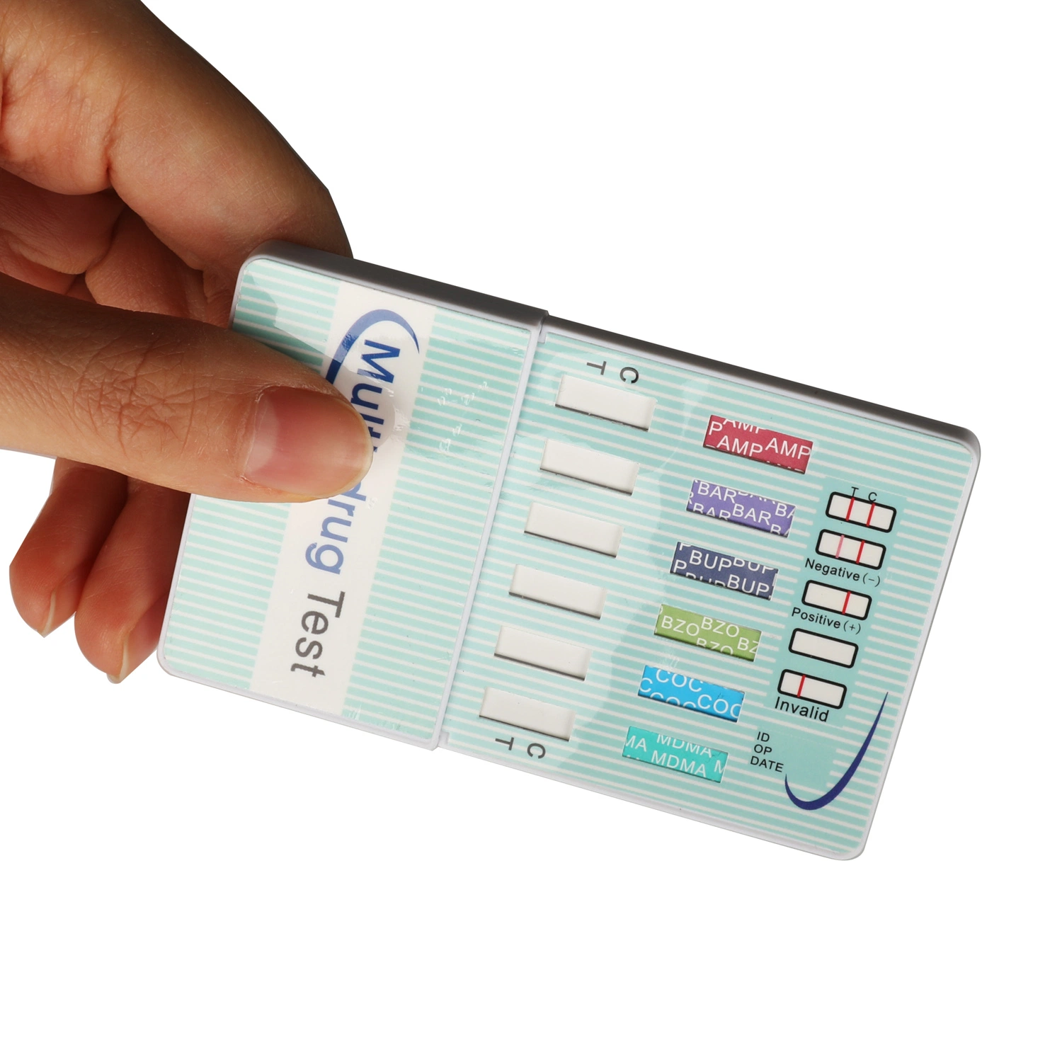 بطاقة اختبار دواء البول 12 لوحة (AMP/BAR/UP/BZO/COC/mAMP/MDMA/MOP/MOTD/COxy/PCP/THC)
