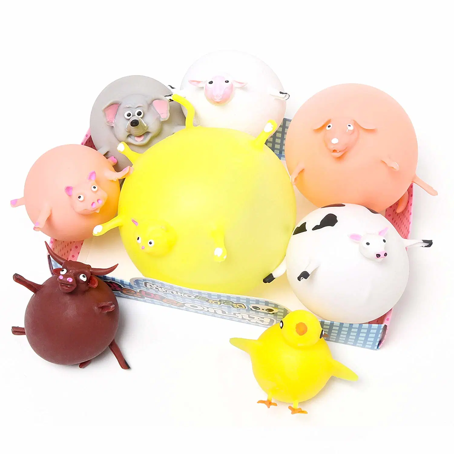 Ballons en forme d'animaux Squishy TPR Squishies anti stress Ball jouets d'allégement pour les enfants