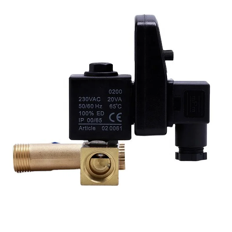 High quality/High cost performance  Brass Opt Series Electronic Auto Timer Pneumatic Water Drain Switch Solenoid Valve