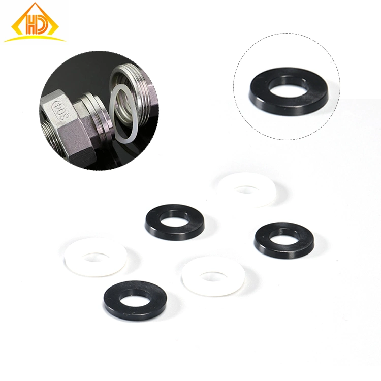 Excellent Insulation M2 M2.5 M3 M4 M6 M8 M10 White and Black Plastic Flat Spacer Ring Nylon Washer for Electrical Parts