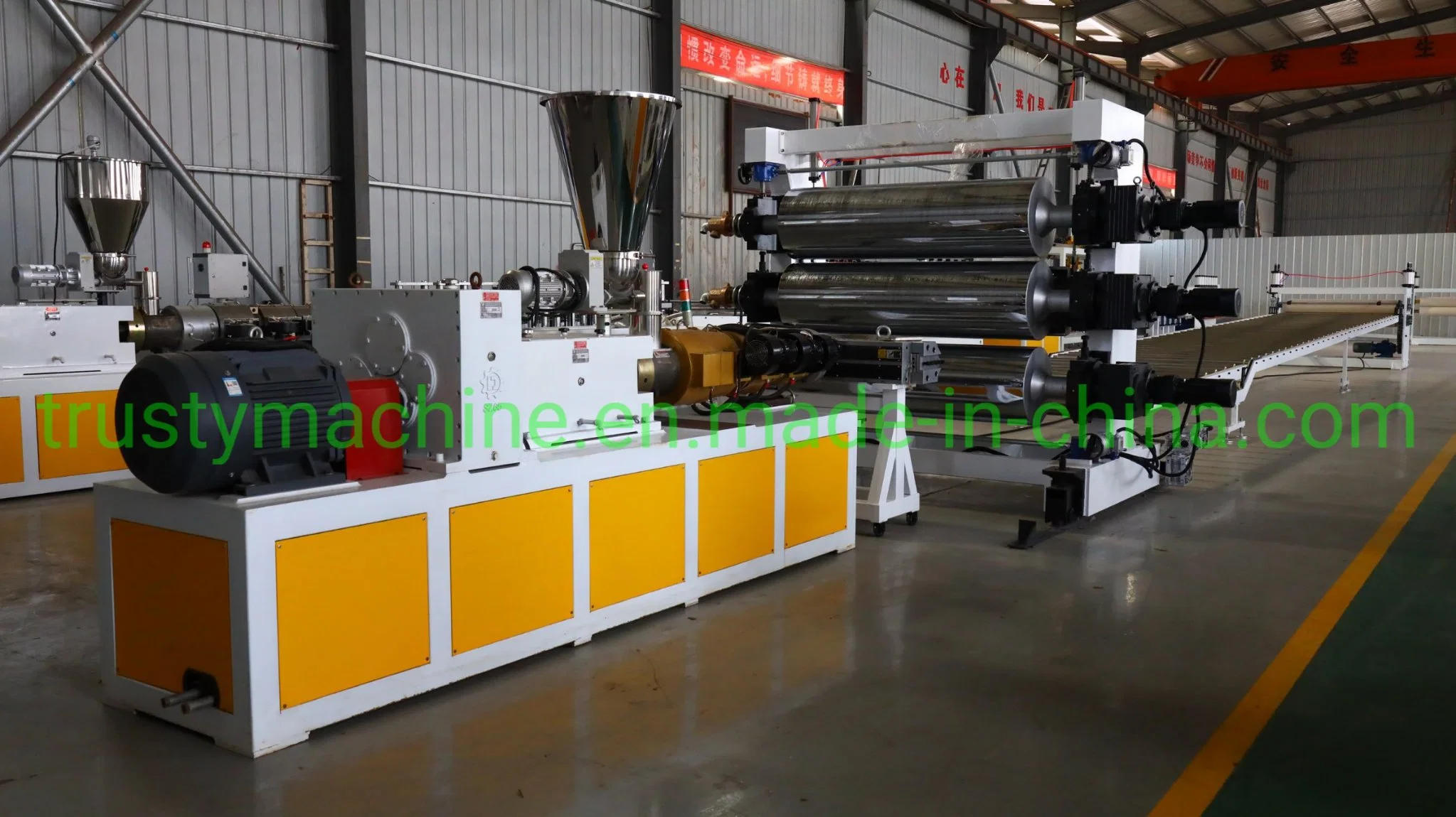 Plastic ABS /HIPS/PMMA/PE/PP Solid Panel/Sheet/Board Extruder Extrusion Production Machine