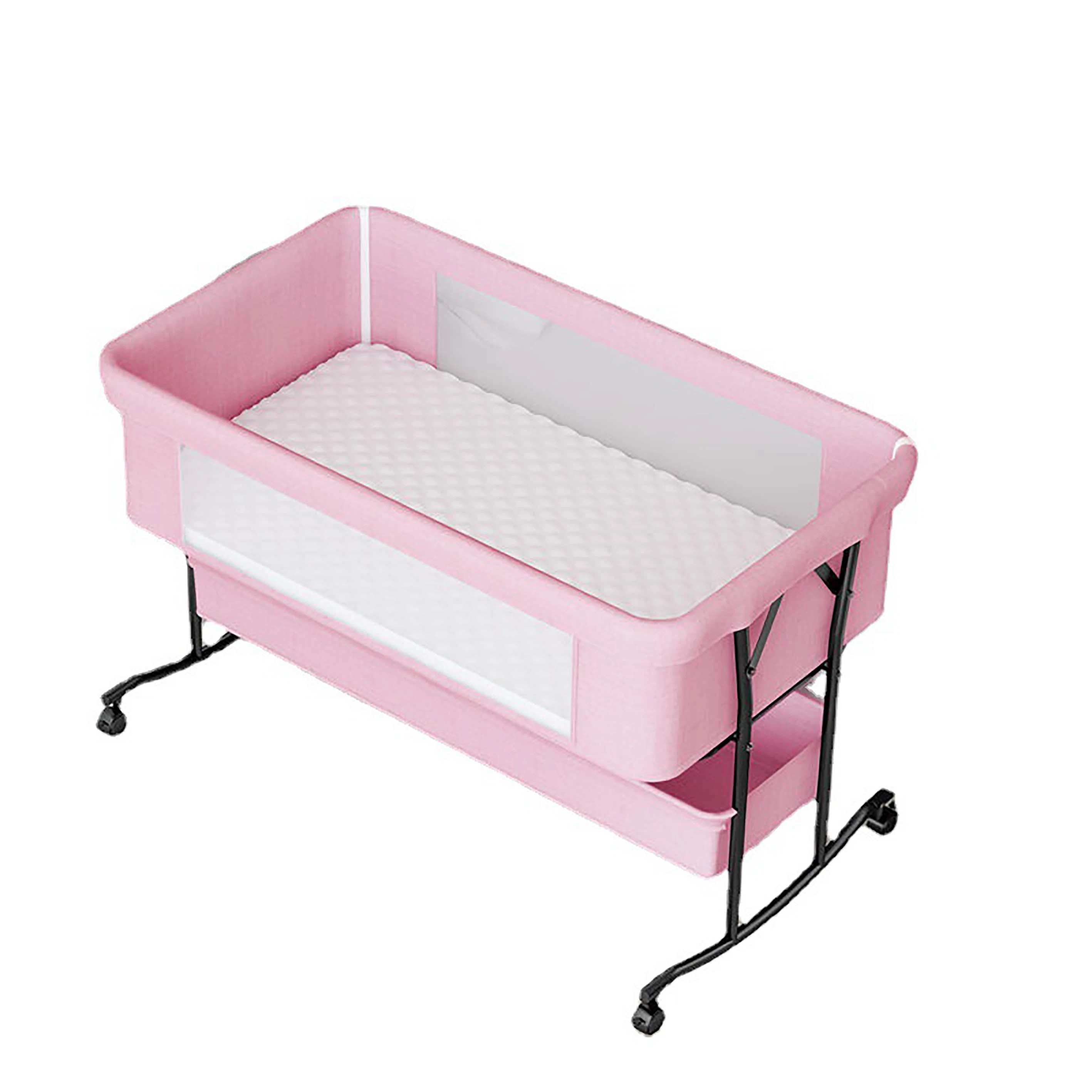 مهد محمول لرادارات الأطفال مزود بعجلات سرير Bassinet Sleeper