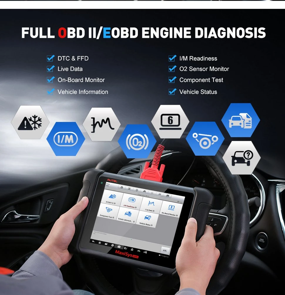 الماسحة الضوئية Automotivo Autel Maxisys Ms906 Autel 906 Ms Diagnostic Tool بالنسبة إلى أداة تشخيص سيارة صعب