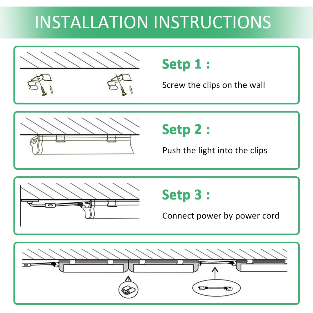 Full Spectrum T8 Growing Lamp 2FT 3FT 4FT 5FT 6FT Linkable LED Grow Light for Indoor Vegs Flowers