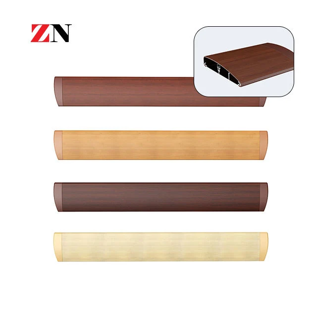 Wood Grain Wall Guards & Crash Rails for Buildings PVC Bumper Guards Hospital Wall Guard Rails