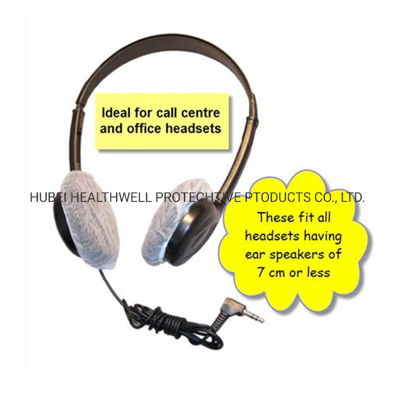 Non Woven Earphone Cover Microphone Sets with Elastic