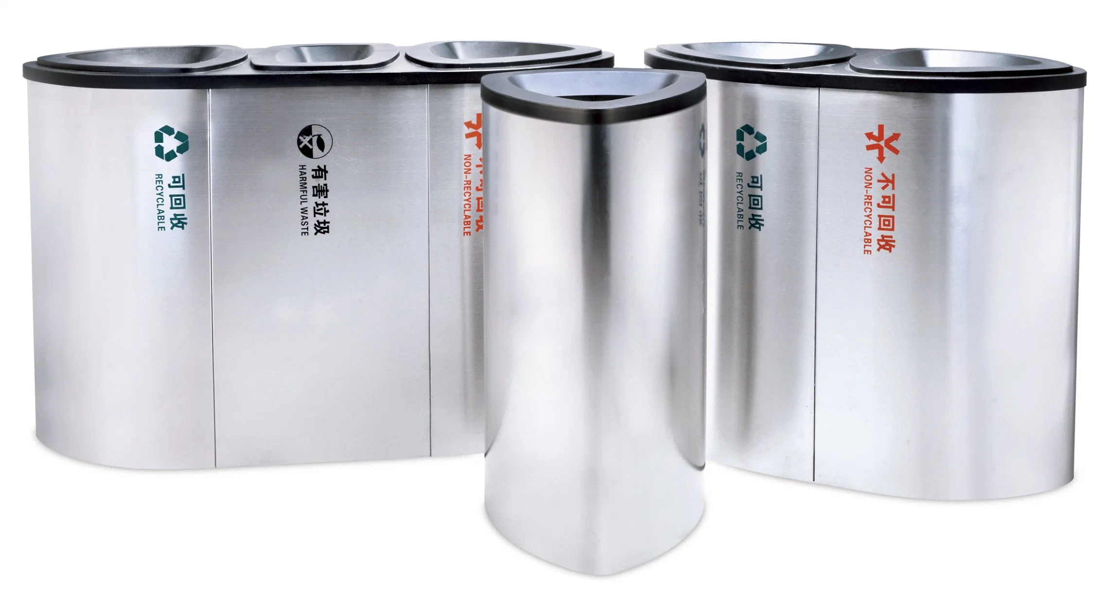 High quality/High cost performance  Stainless Steel Waste Bin / Trash Can / Trash Bin / Garbage Bin (HW-507B)