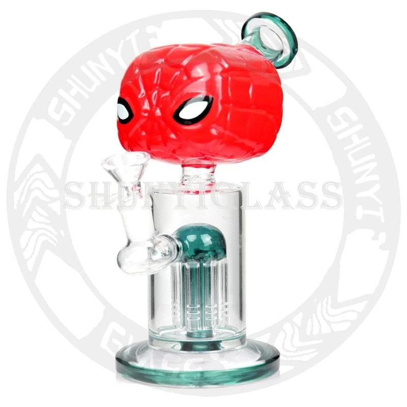 3D Handdruck Spiderman Glas Wasserpfeife Hersteller Großhandel