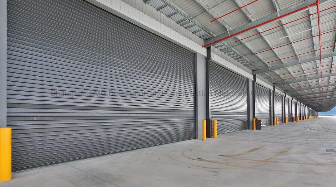 Industrial Exterior Interior Manual Sectional Sandwich Steel Rolling Fire Proof Fireproofing Metal Electric Overhead Roller Shutter Garage Aluminium Alloy Gate