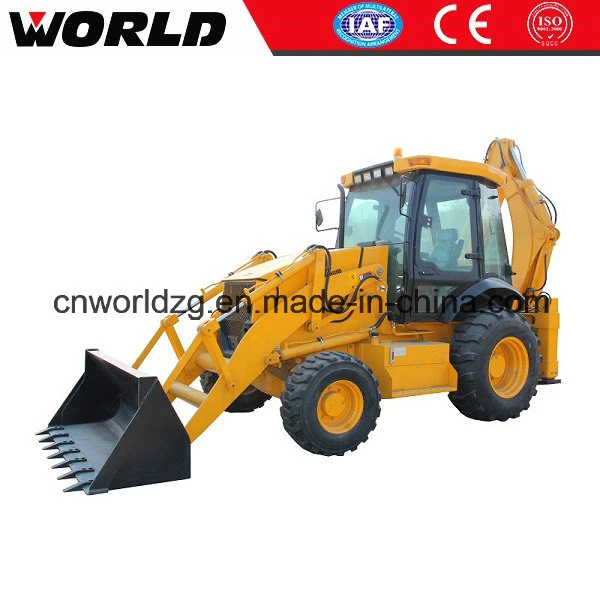 4 Wheel Drive Backhoe Loader with 1m3 Bucket (WZ30-25C)