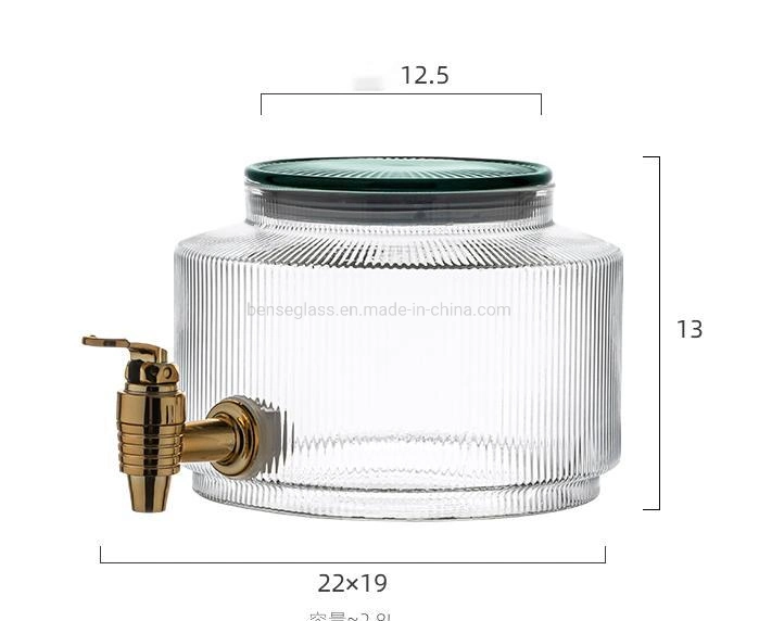 Transparent High Borosilicate Heat-Resistant Glass Drinking Water Receptacle