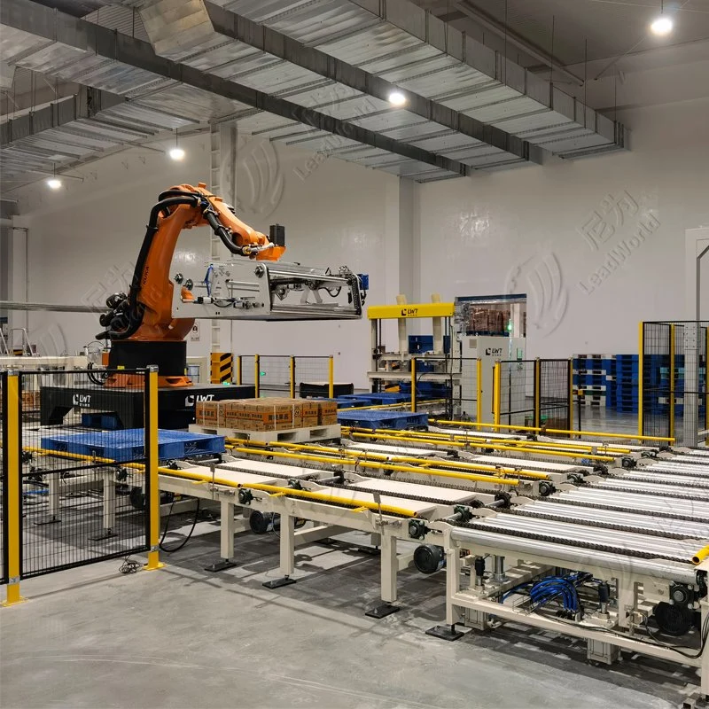 China Industrial Customized Verpackung Palettiermaschine Elektro-Roboter Palettierer für Lebensmittel Elektronische Konsumgüter Pharmazie Branchen