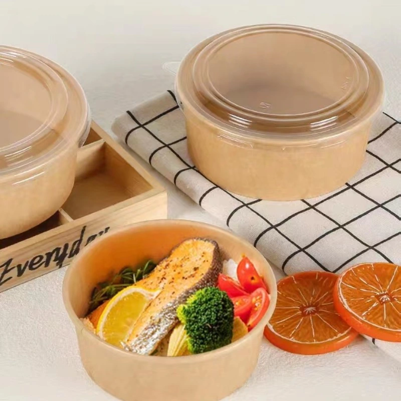 Oil Resistant Food Grade Disposable Bamboo Salad Bowl for Kids