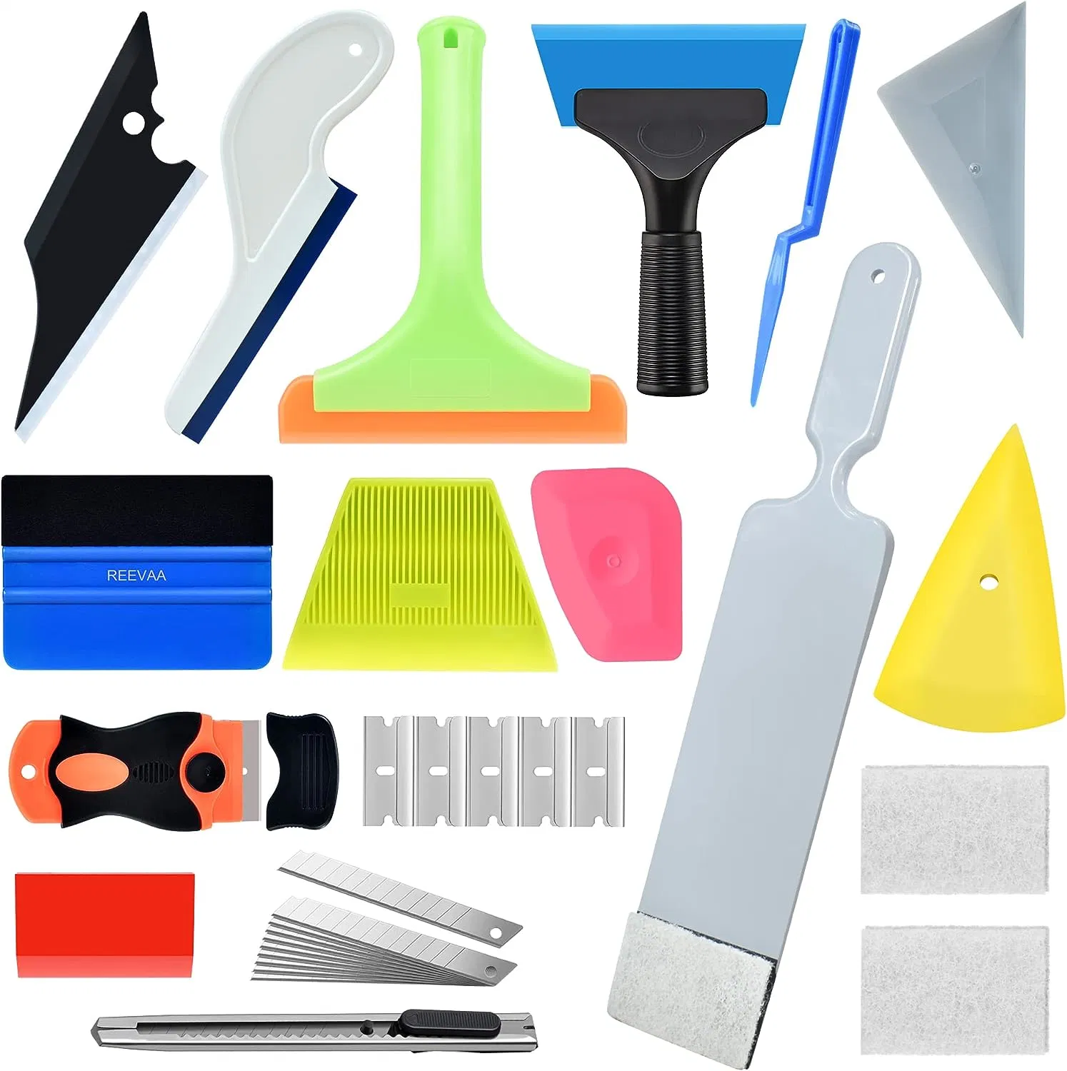 Squeegee Tinting Kit for Window Film Installation Application 14PCS