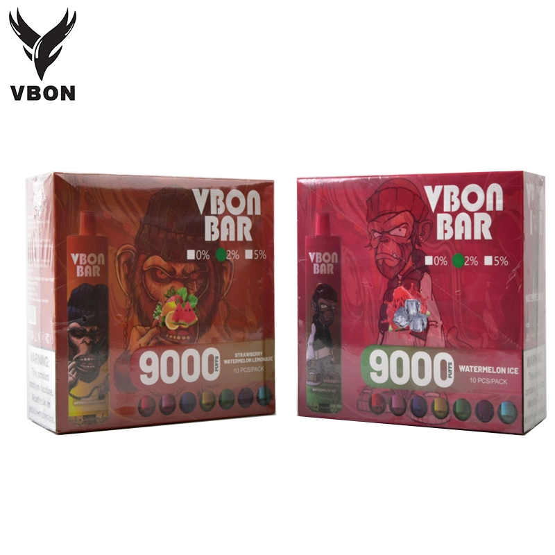 Vbon Original Mesh Coil 9000 Puffs Disposable/Chargeable Puff Bar Vape Bar