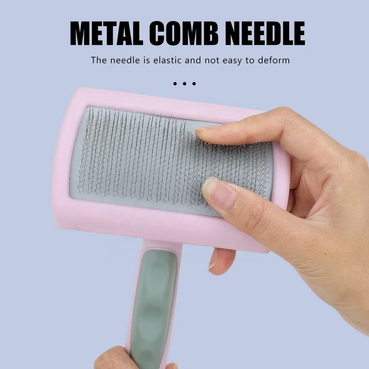 New Arrival Bent Steel Needle Pet Grooming Slicker Brush