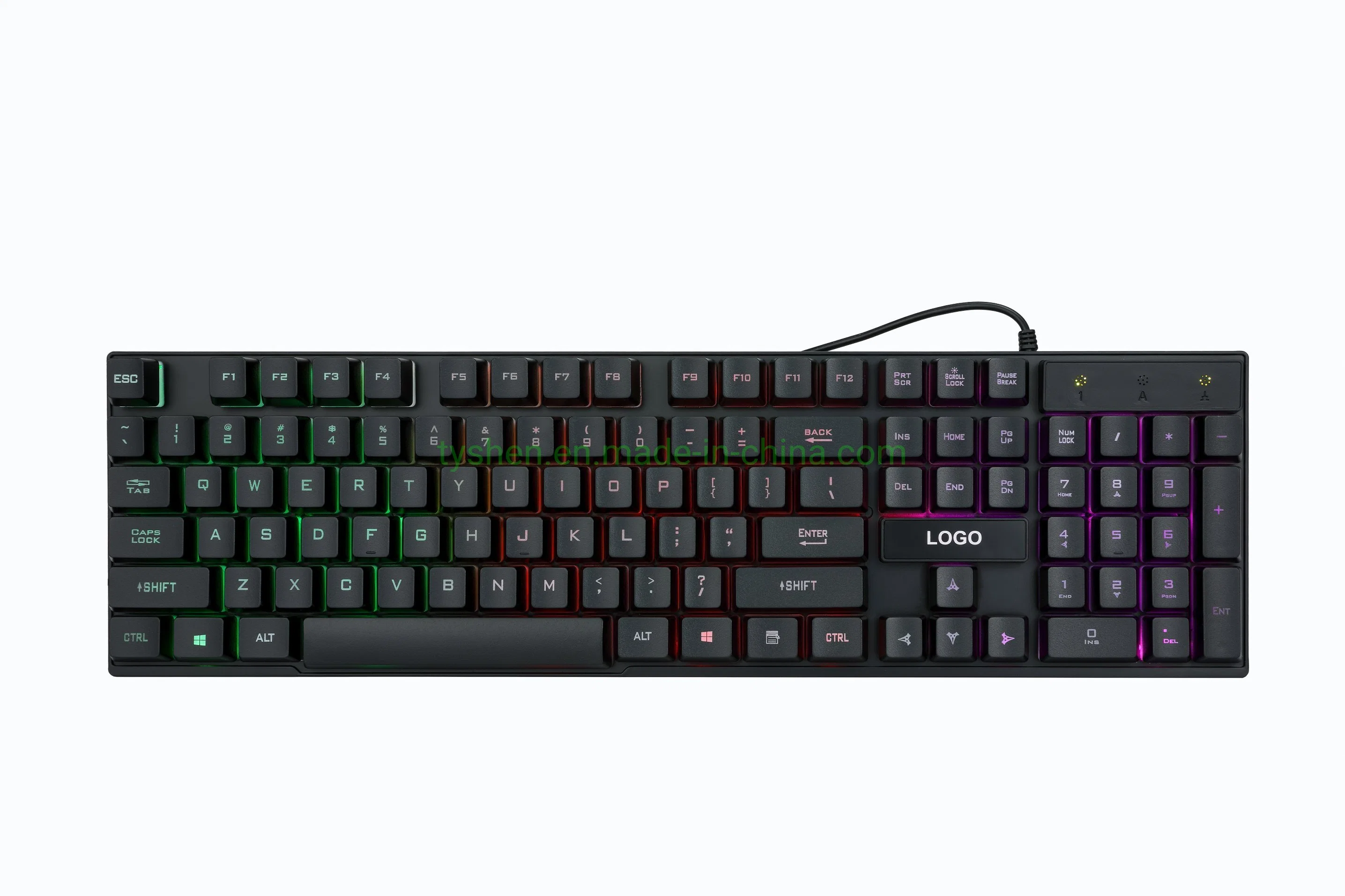 El ratón, teclado Gaming Combo 1 Arco iris de color de iluminación, 4D Ratón