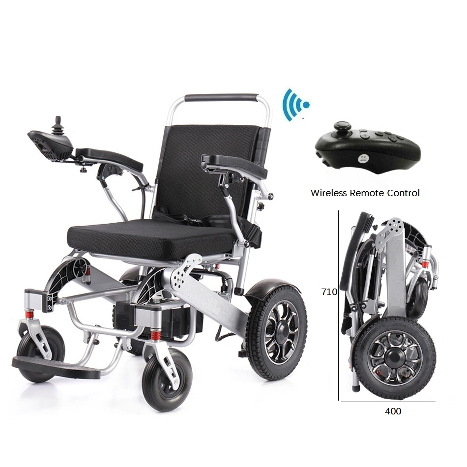 Ksm-605 Auto Open and Fold Lightweight Power Electric Wheelchair Manufacturer for Elderly Folding Electric Wheelchairs for Sale