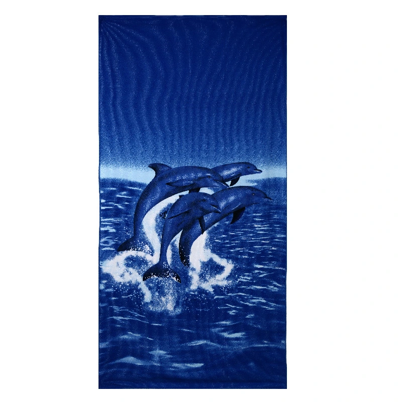 Microfiber Beach Towels Blue Tropical Pattern Bath Towel Fast Dry Beach Accessories