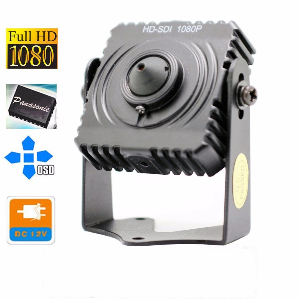 CMOS de 1/3" de Panasonic de seguridad CCTV Pinhole oculta Square 1080P HD-SDI Cámara