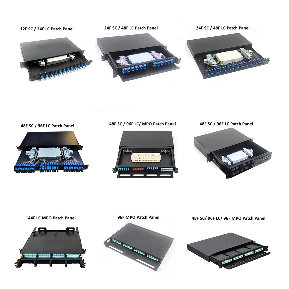 Fiber Optic Patch Panel 1u Rack Mount Sc 24 Ports ODF