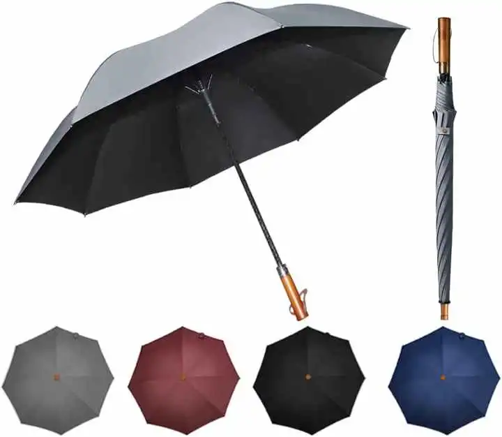 АнтиУФ Большая пара зонт Романтический дождевой зонт Sun Parasol Sombrilla Paraguas Stick Sports Golf Umbrella Parapluie Premium хорошее качество Деревянный дождевой зонт