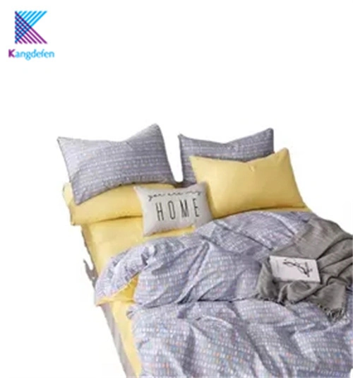 Quilt Cover Bedsheet Plain Dyed Bedding Bed Sheet Set with Cheap Price