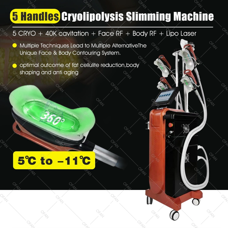 OFan High Quality Cry Cooling Cavitation Cooling Cooling Cooling Cooling Cooling Cooling Cool تجميد الدهون تجميد المعدات التجميد cyolpolse