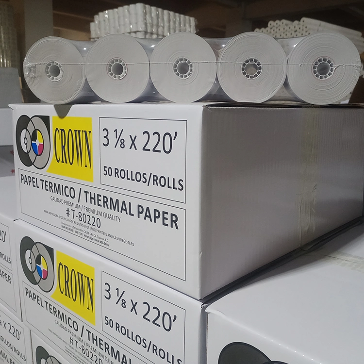 Premium Quality Cash Register Paper 78*78mm Pre-Printed Thermal Paper Rolls