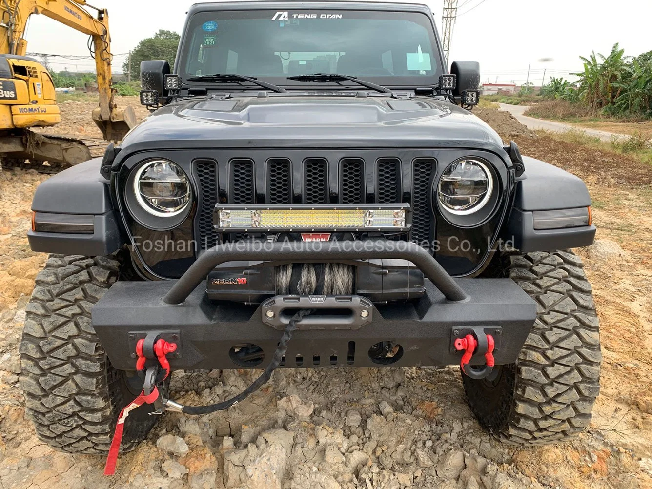 off Road Black Steel Pick up Front Bumper Bull Bar for Jeep Wrangler