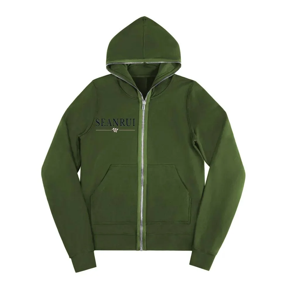 Manufacturer Custom Design Logo Blank Full Face Zip Hoodies Wholesale/Supplier Men Full Zip up Hoodie