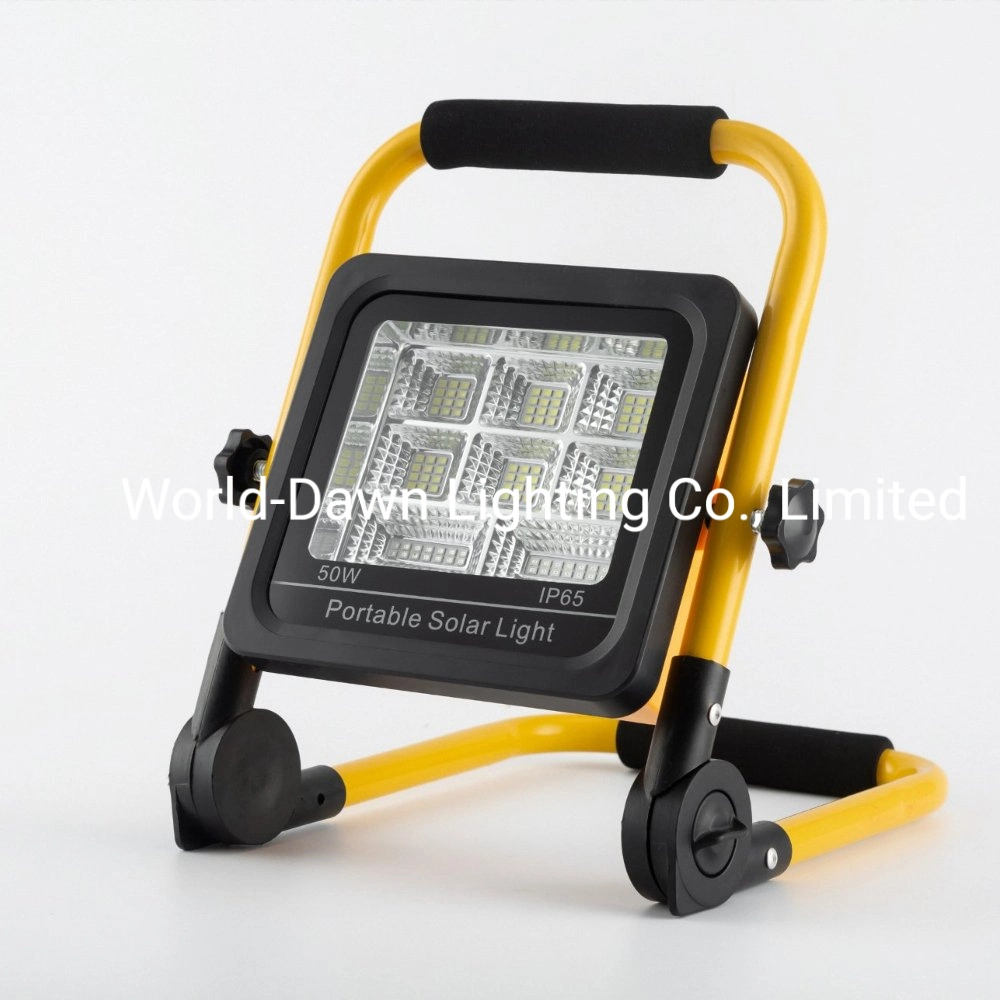 Long Discharge Time High Capacity Battery Integrated Portable Solar Flood Light