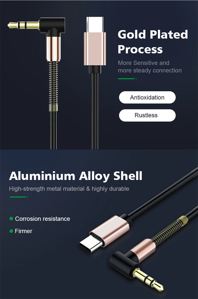 Amazon Type-C USB-C to 3.5mm Male Aux Cable Car Cable