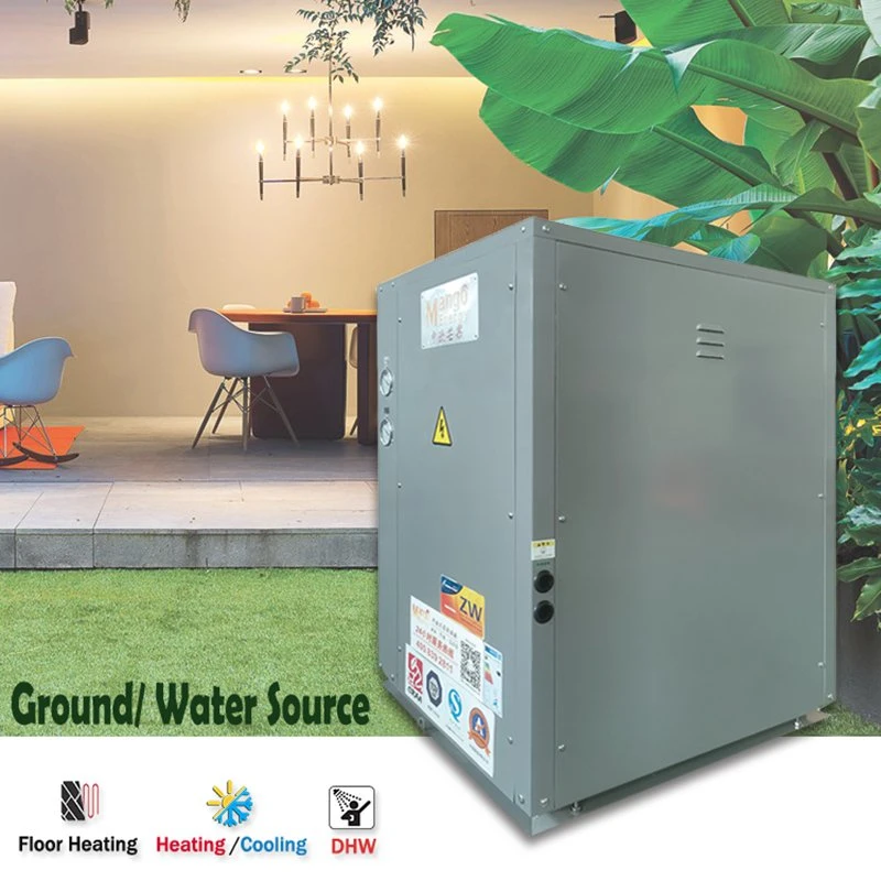 House Use and Commercial Ground Source Water to Water Heat Pump Heater Heating System