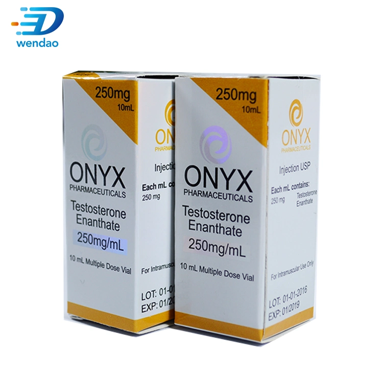Customized Brand Printed 10ml Hologram Vial Label and Boxes