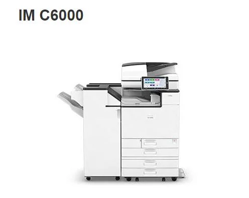 Impresora nueva Copiadora escáner Fax cuatro en uno compuesto Impresora y fotocopiadora láser im C6000 para Ricoh Color Compound Papel de oficina A3 A4 impresora