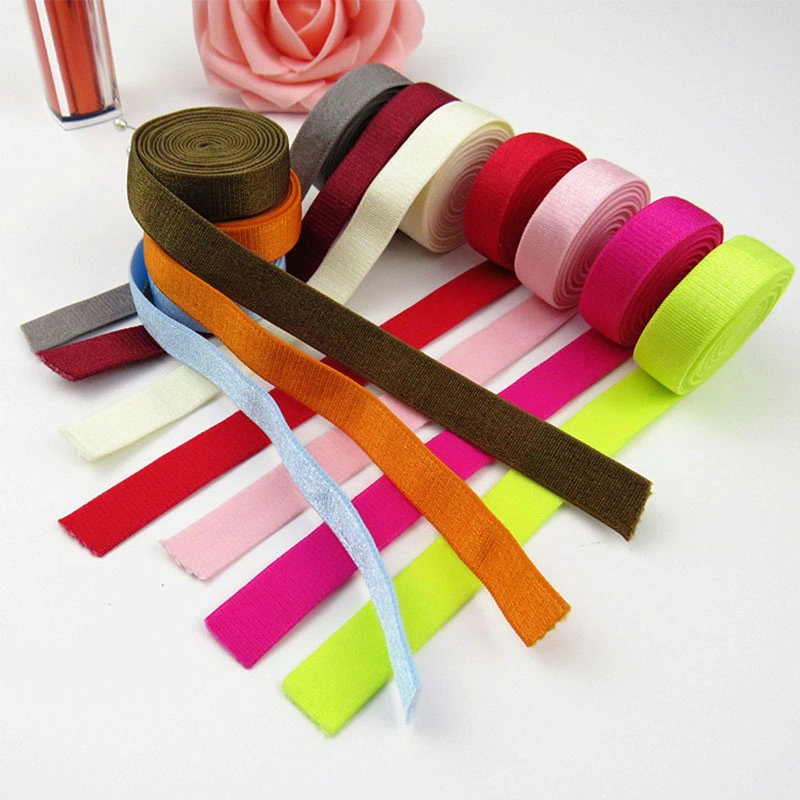 Die Neuesten Customized Jacquard Logo Nylon Polyester Soft Elastic Band Gurtband Bh-Riemen Elastisch