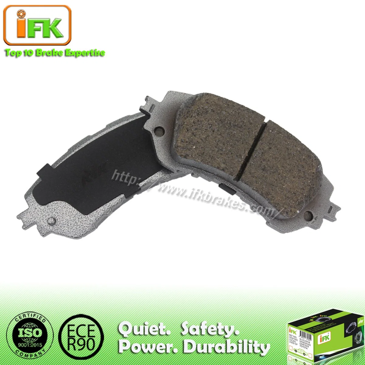 Auto Parts Semi-Metallic Ceramic Front Disc Brake Pad for Toyota Yaris/Vios 044650d150/Gdb9702/D1950