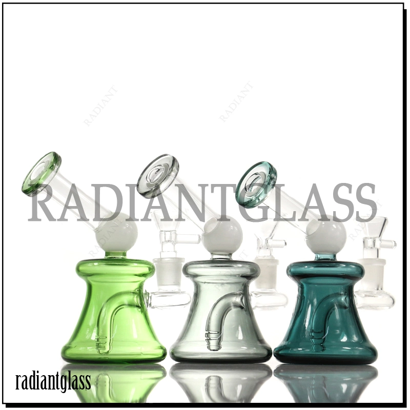 Glass DAB Oil Rigs with Bent Mouthpiece