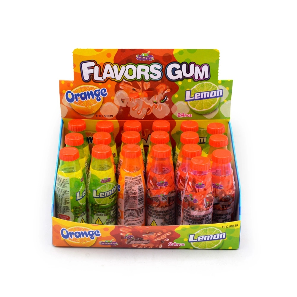 Three Flavor Fruit Mini Chewing Gum in Cola Bottle