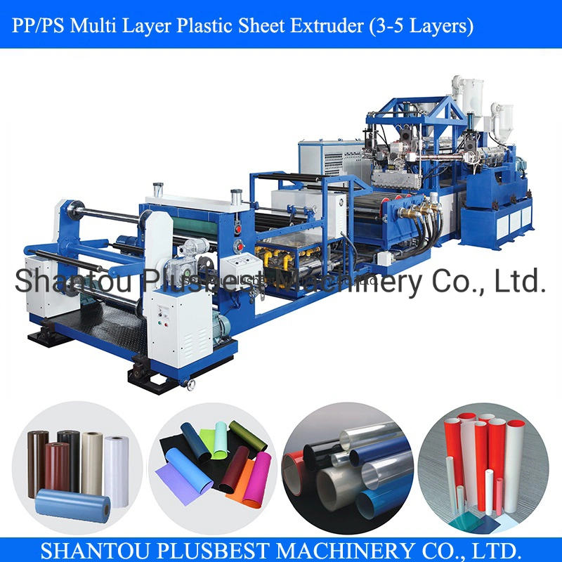 PP PS HIPS ABS EVA Single Screw Plastic Sheet Extruder Thermoforming Sheet Extrusion for China Brand