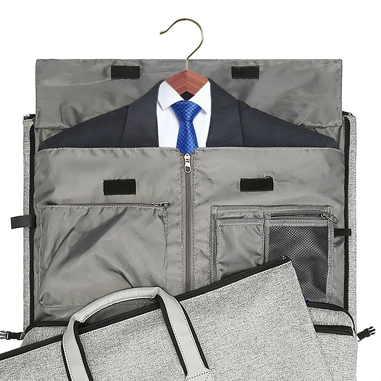 Veste conversível bolsa com alça de ombro continuar Garment Duffel Bag para Homens Mulheres - 2 em 1 Travando Mala Prensa Sacos de viagem