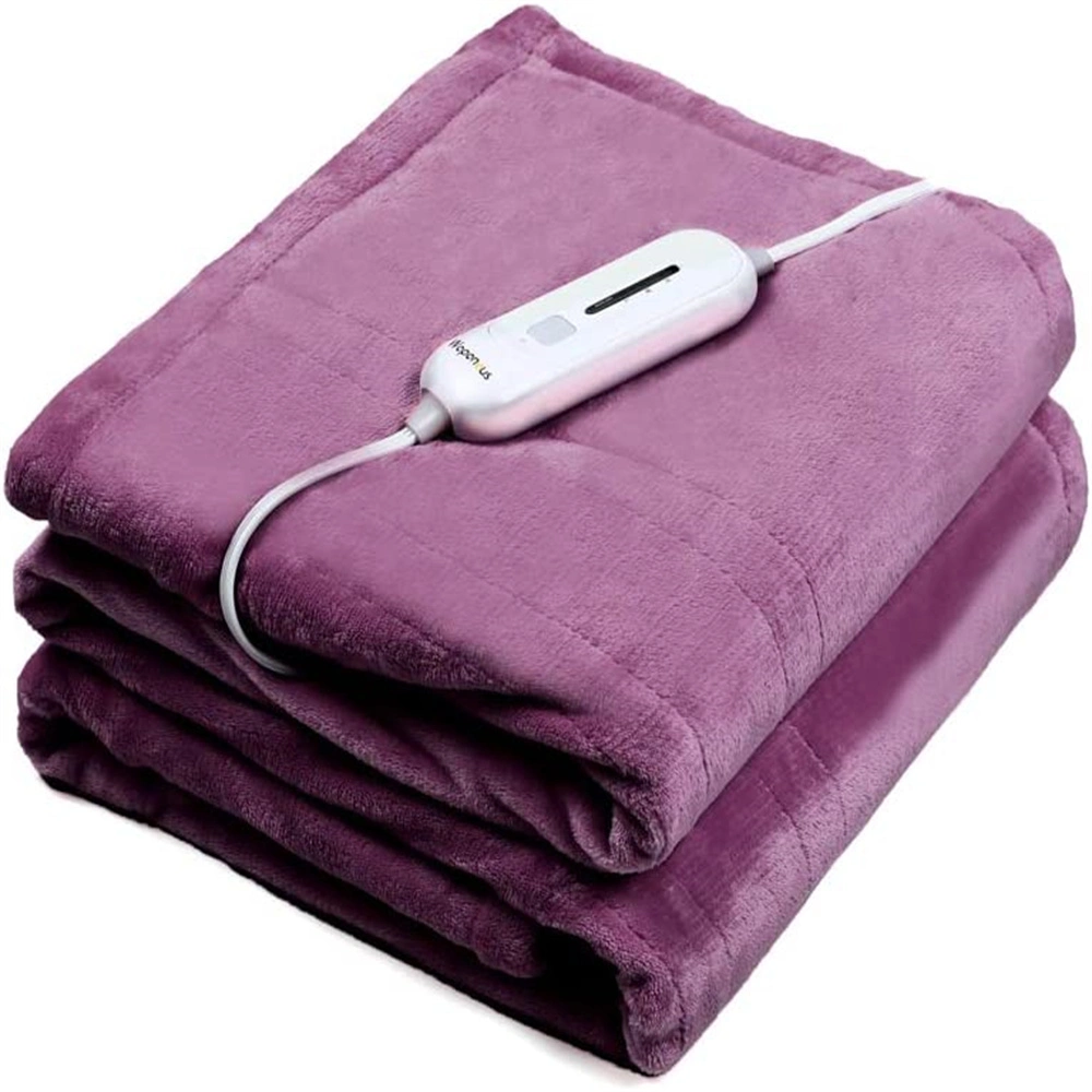 Cuddly Soft Fleece Battery Powered Heated Blanket with Fast Heating Technology