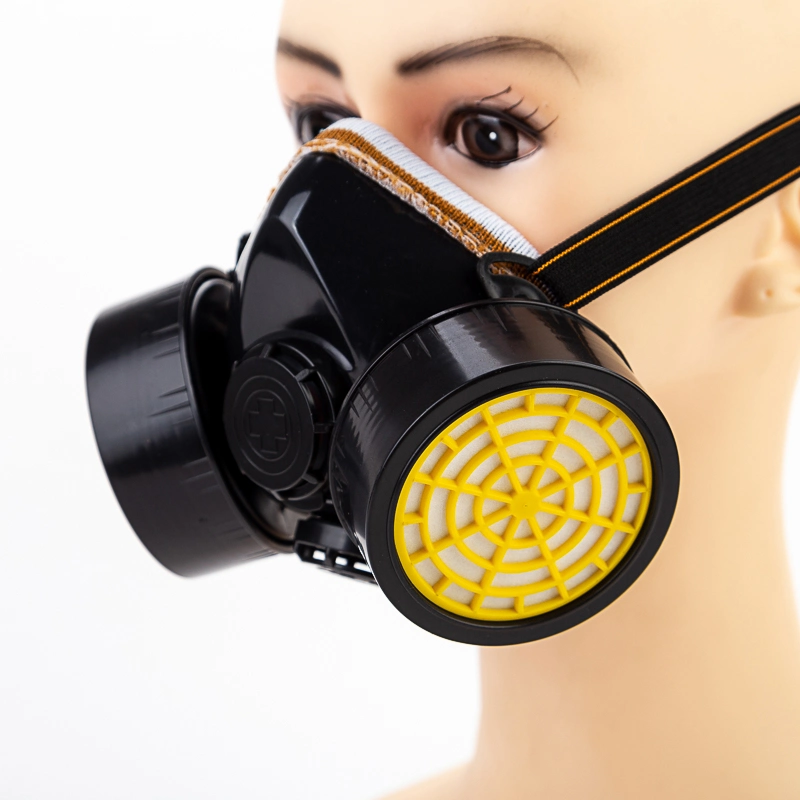 China Factory Silicone Rubber Nbc Gas Mask Dust Mask with Filter Respirator